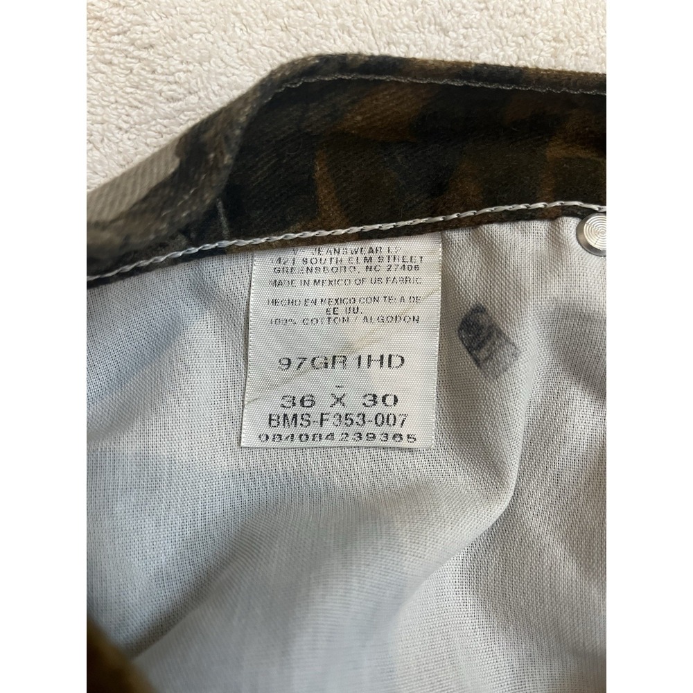 Wrangler Vintage RealTree‎ Hardwoods Double Knee Camo Jeans Size 36x30 97GR1HD - Picture 5 of 7